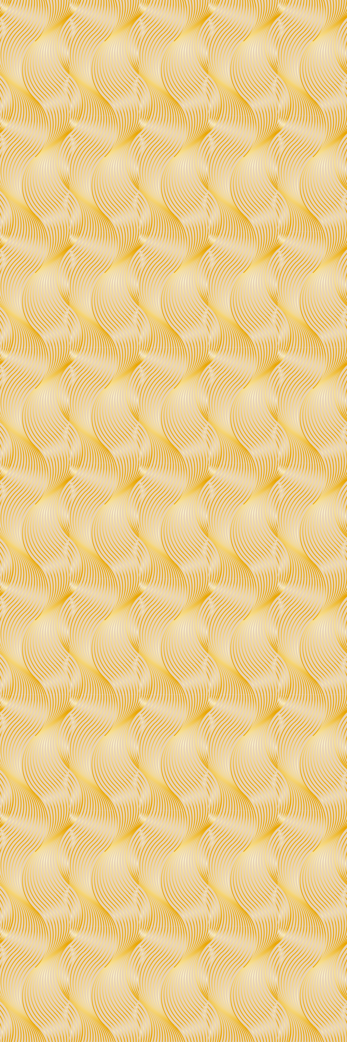 Tappeto vinile ufficio illusione onde oro foil - TenStickers