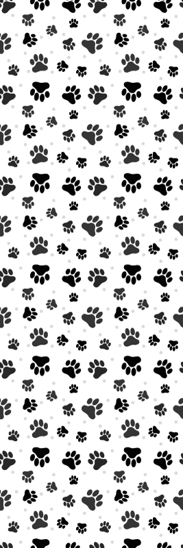Tappeto vinile camera da letto motivo impronte animali - TenStickers