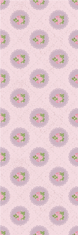 Tappeto vinile camera da letto motivo quadrettato rosa - TenStickers