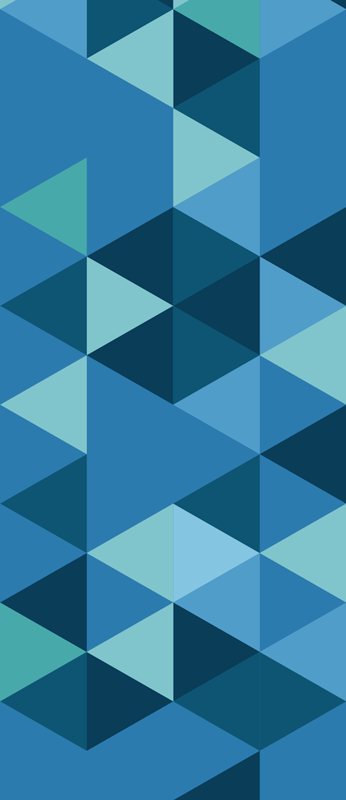 Tappeto vinile camera da letto quadri geometrici blu - TenStickers
