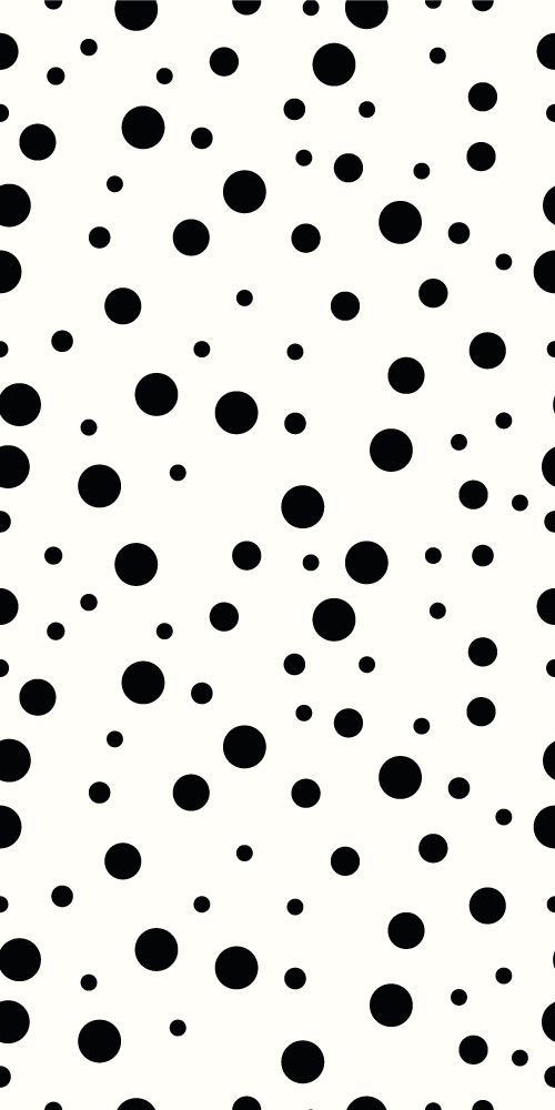 Tappeto vinile camera da letto motivo pois bianco e nero - TenStickers