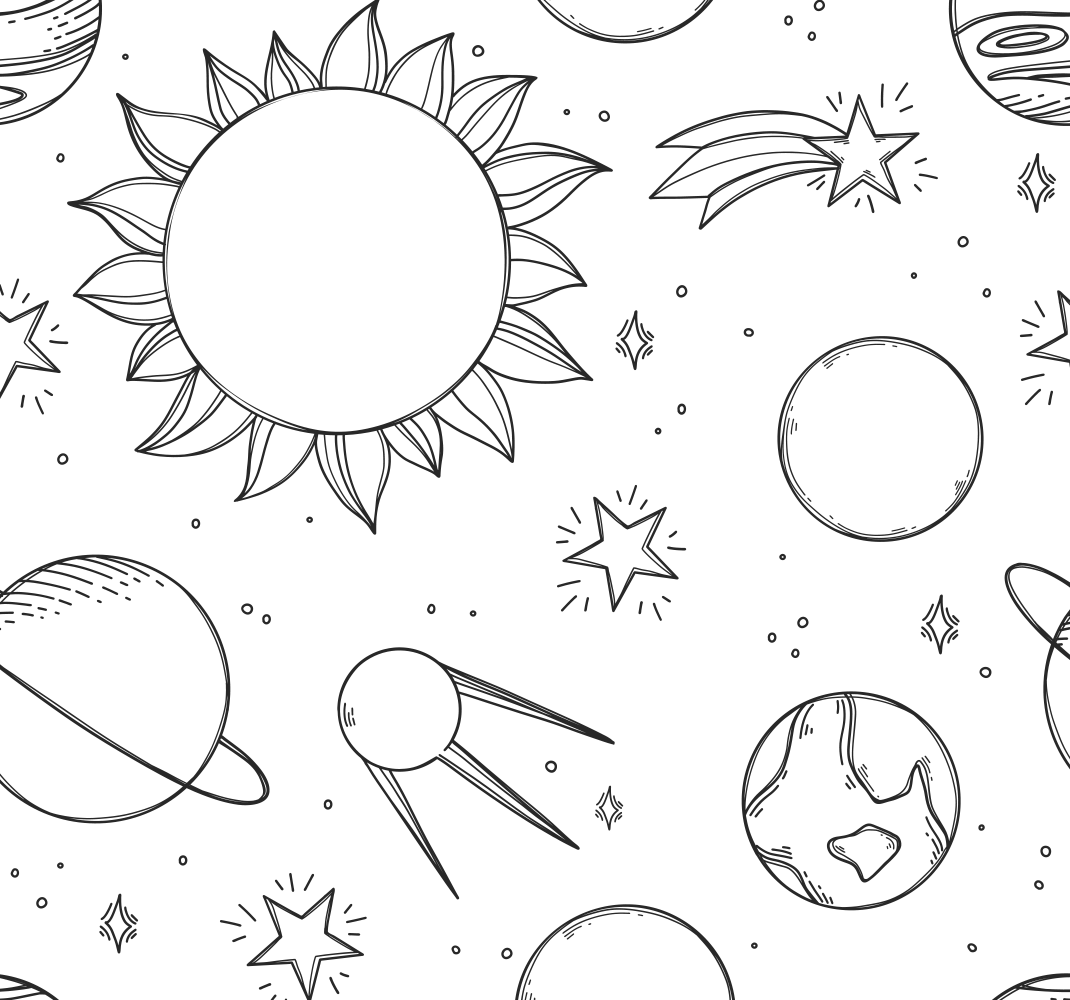 Tappeto vinile camera da letto spazio per bambini - TenStickers