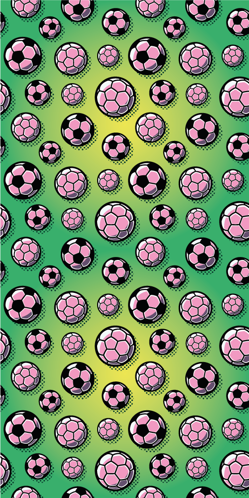 Tappeto vinile camera da letto sfondo campo calcio degradé - TenStickers