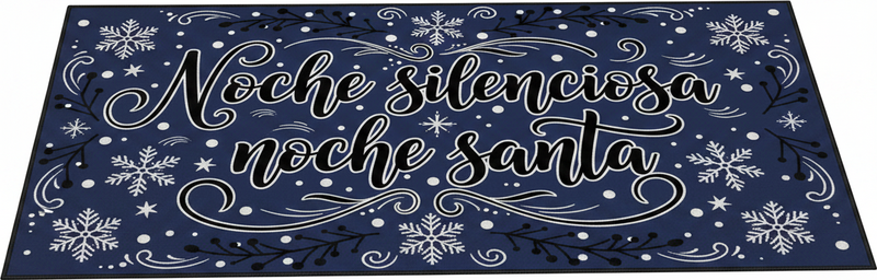 Tappeto vinile camera da letto notte silenziosa santa - TenStickers