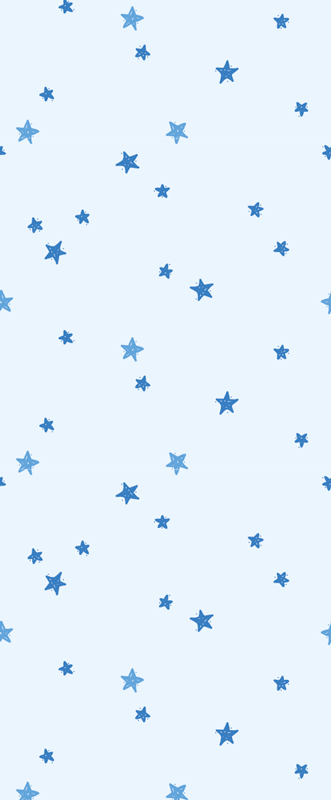 Tappeto vinile nordico con stelle blu pastello - TenStickers