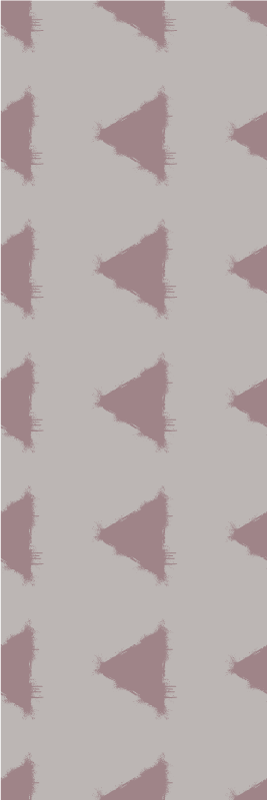 Tappeto vinile nordico motivo geometrico triangoli beige - TenStickers