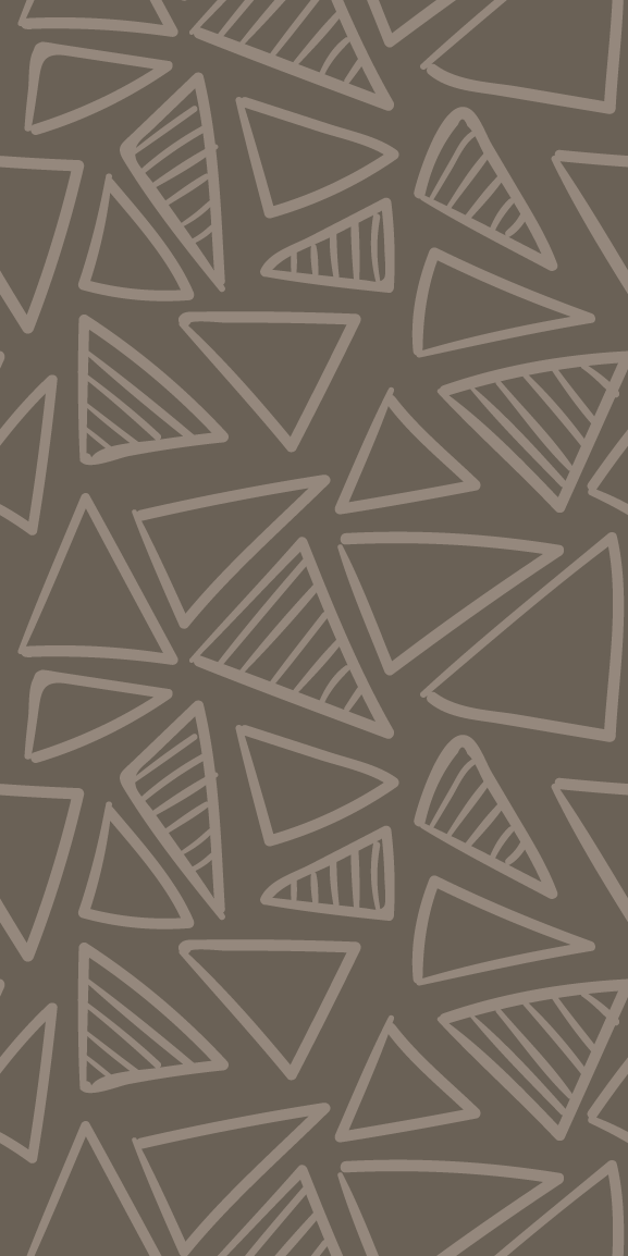 Tappeto vinile nordico motivo a strisce triangolari marroni - TenStickers