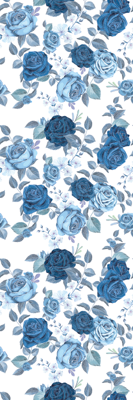 Tappeto vinile natura motivo blu e selvaggio - TenStickers