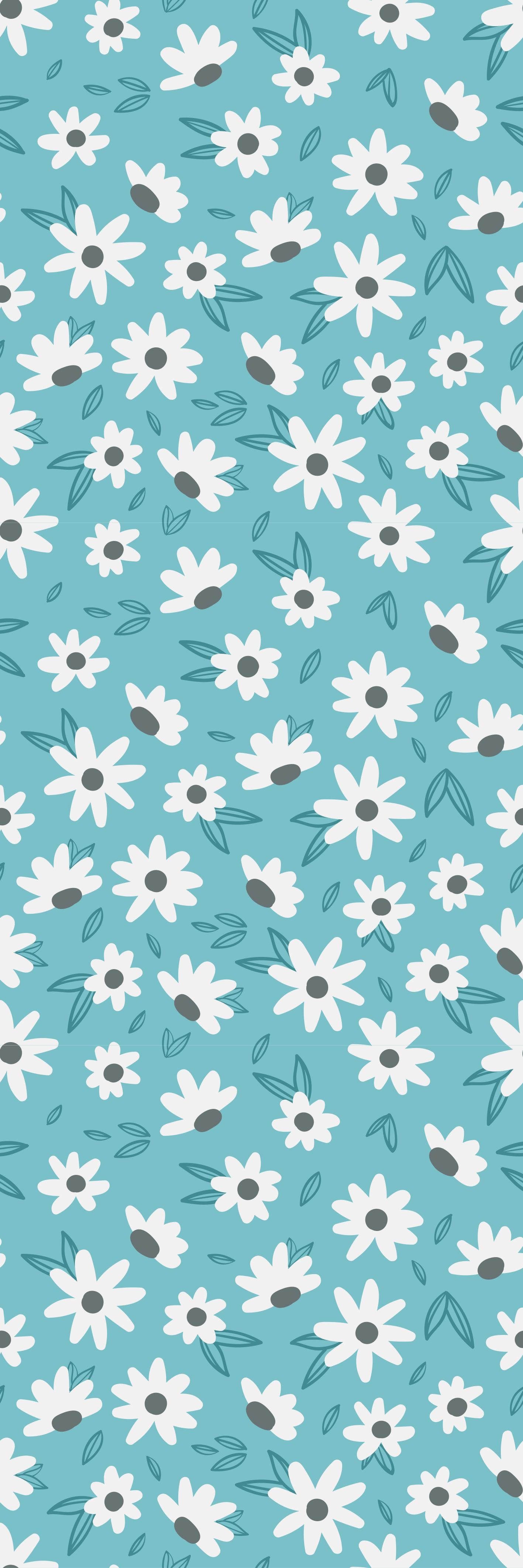 Tappeto vinile natura fiori stile nonna - TenStickers