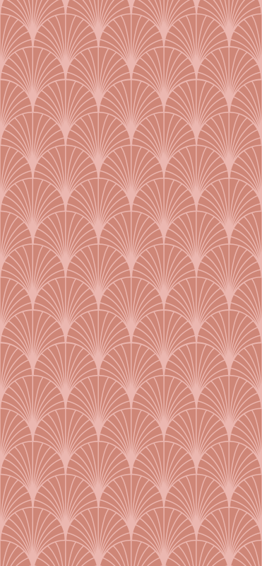 Tappeto vinile vintage motivo decorativo palme oro rosa - TenStickers