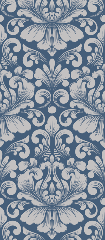 Tappeto vinile vintage design damascato classico - TenStickers