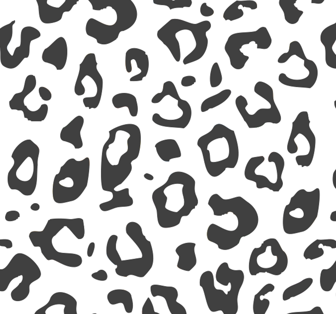 Tappeto vinile animali leopardo nero - TenStickers