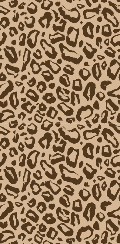 Tappeto vinile animali macchie di leopardo grandi e piccole - TenStickers