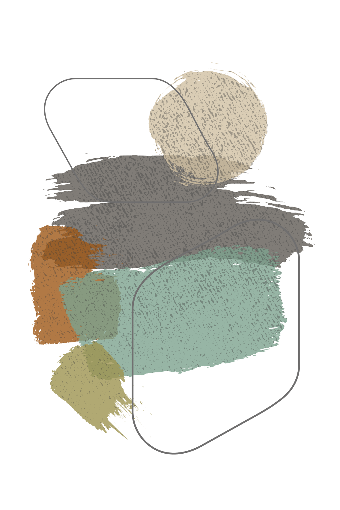 Tappeto vinile moderno macchie di colore - TenStickers