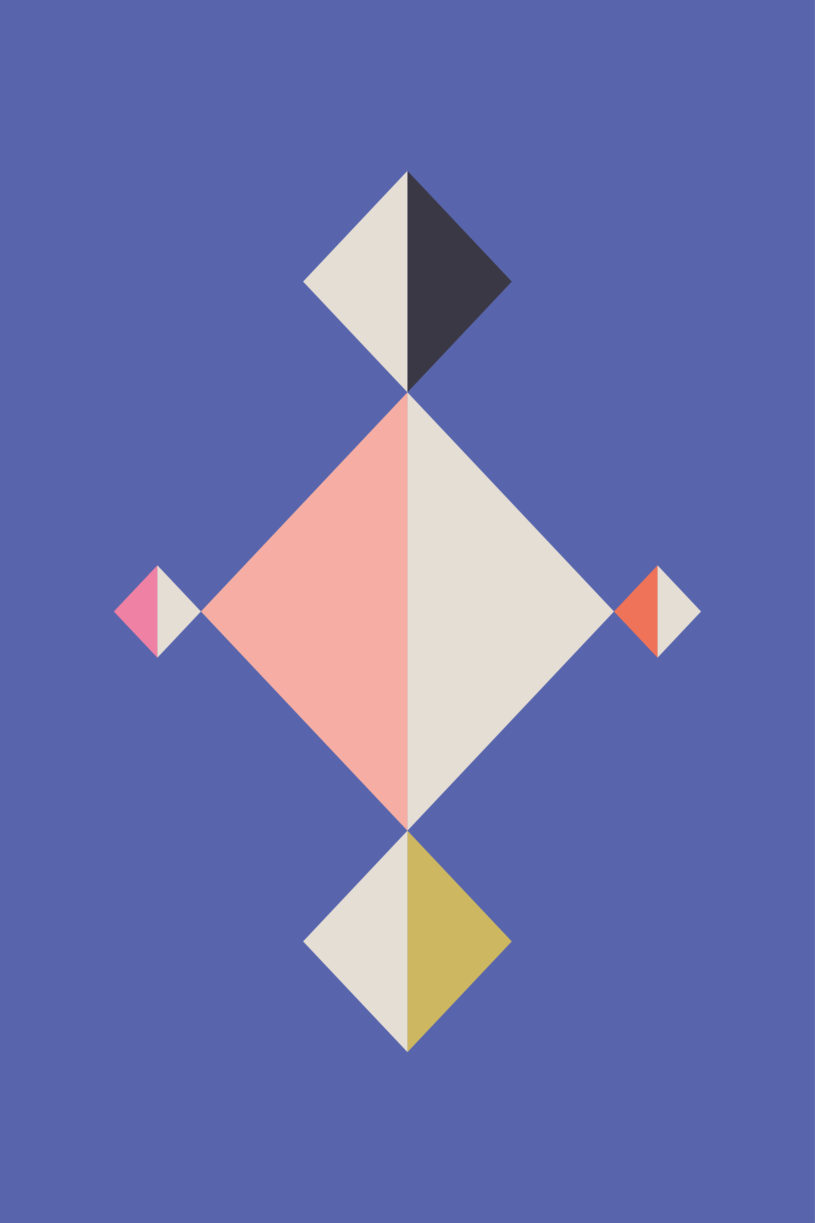 Tappeto vinile moderno arte a motivi geometrici - TenStickers
