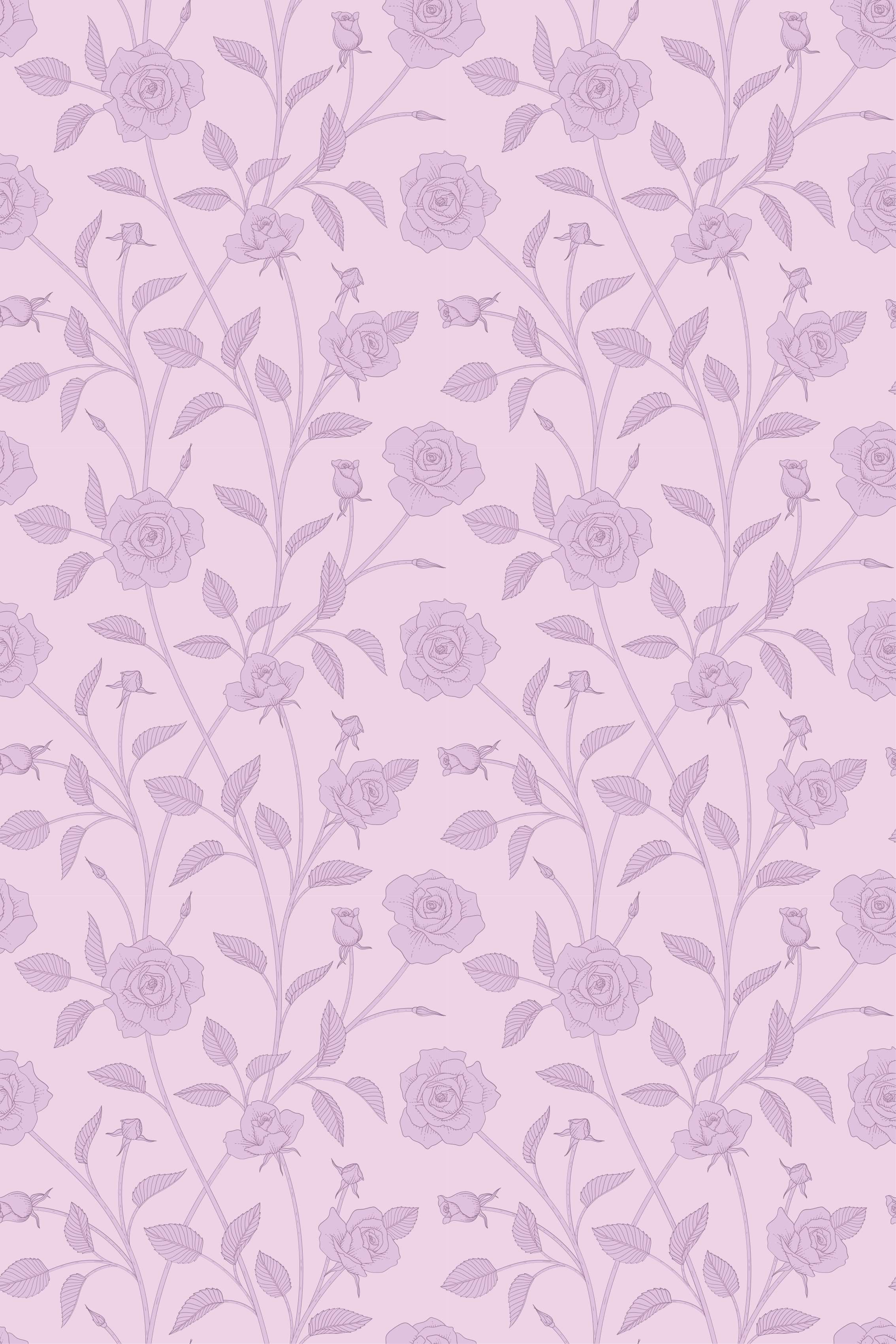 Tappeto vinile vintage rose vintage dipinte a olio - TenStickers