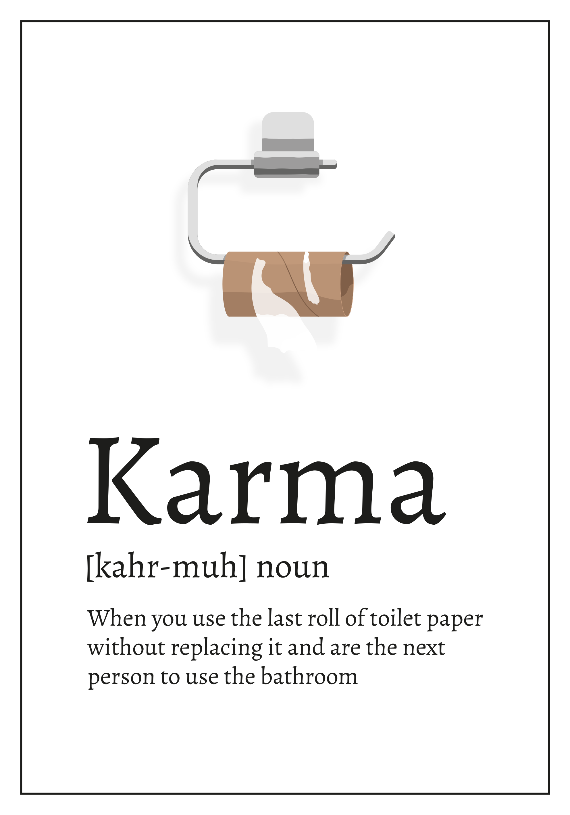 Tappeto vinile frase definizione di karma - TenStickers