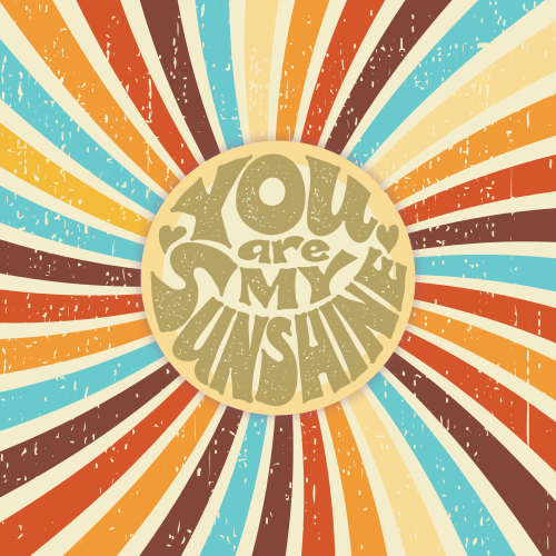 Tappeto vinile frase sei il mio sole - TenStickers