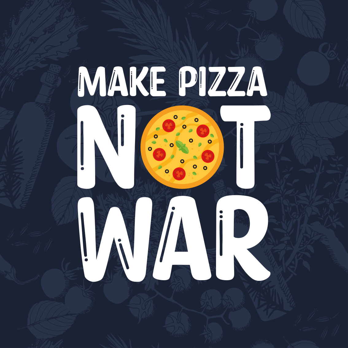 Tappeto vinile frase le frasi divertenti fanno pizza - TenStickers