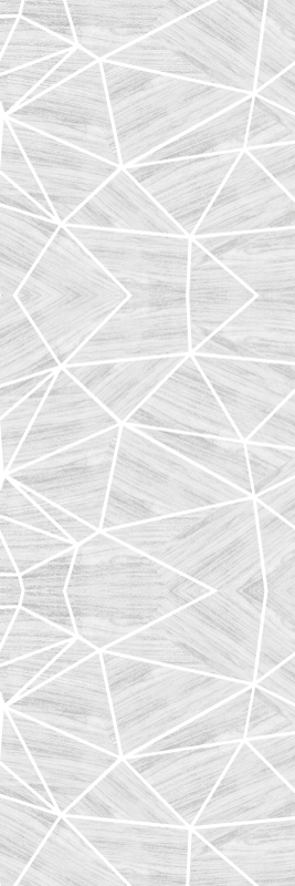 Tappeto vinile motivi geometrico legno bianco argento - TenStickers