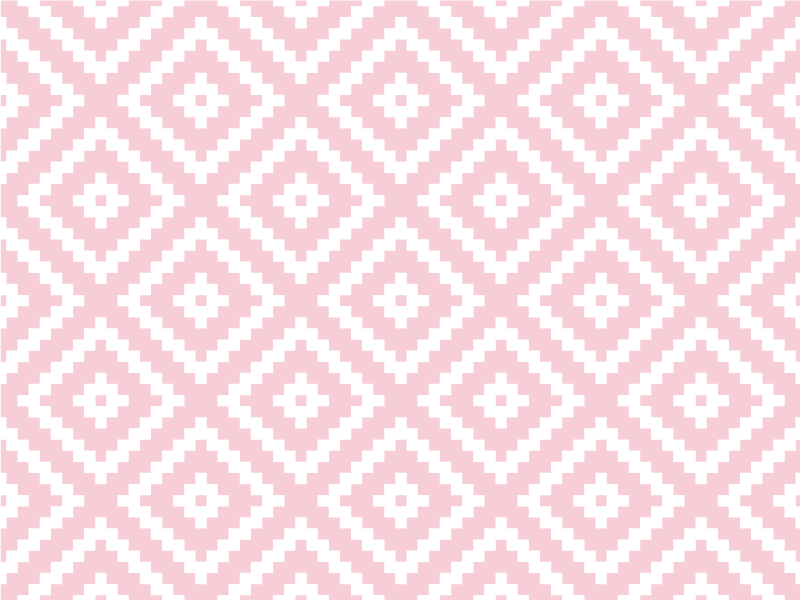 Tappeto vinile motivi quadrati rosa geometrici - TenStickers