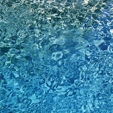Tappeto vinile motivi acqua blu realistica - TenStickers