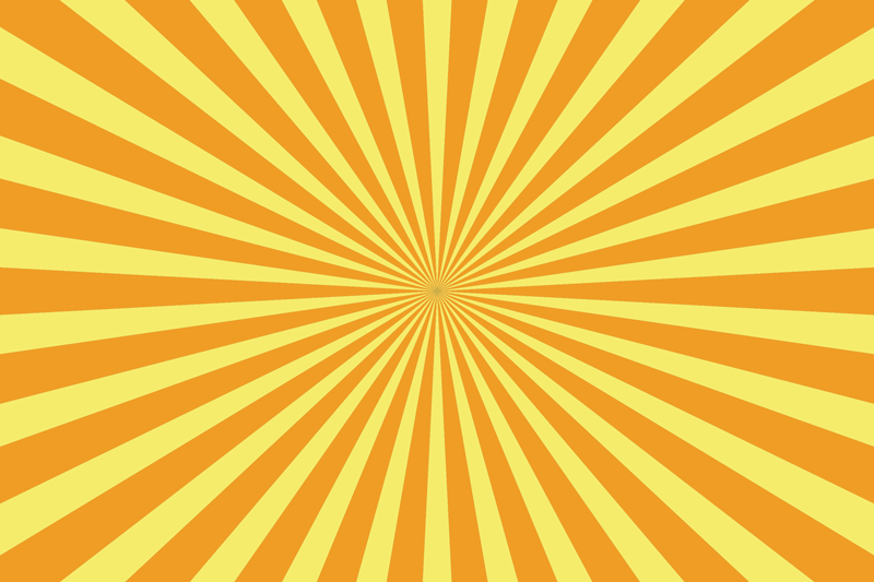 Tappeto vinile geometrico tramonto astratto arancione - TenStickers