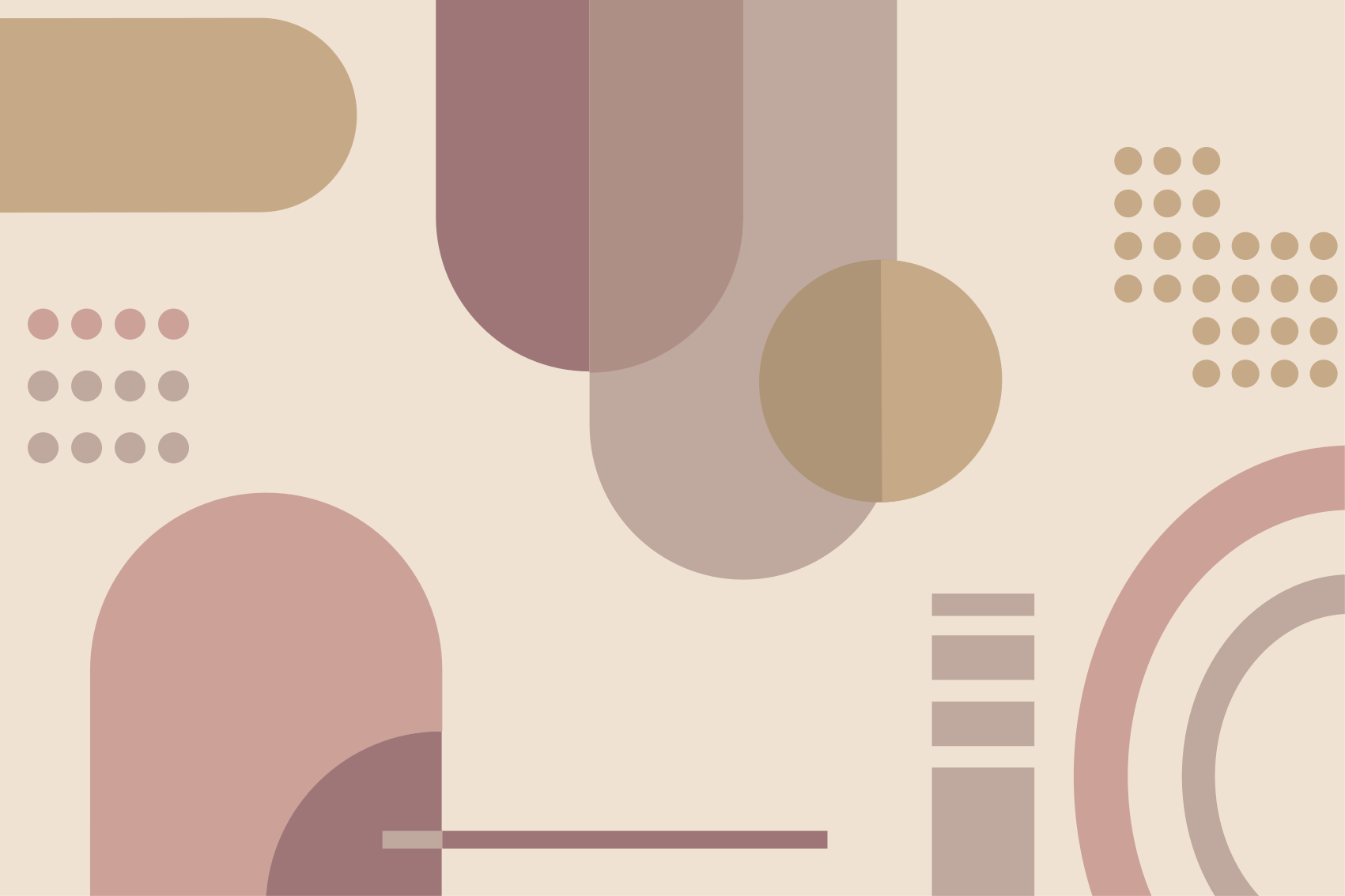 Tappeto vinile geometrico grigio e marrone - TenStickers