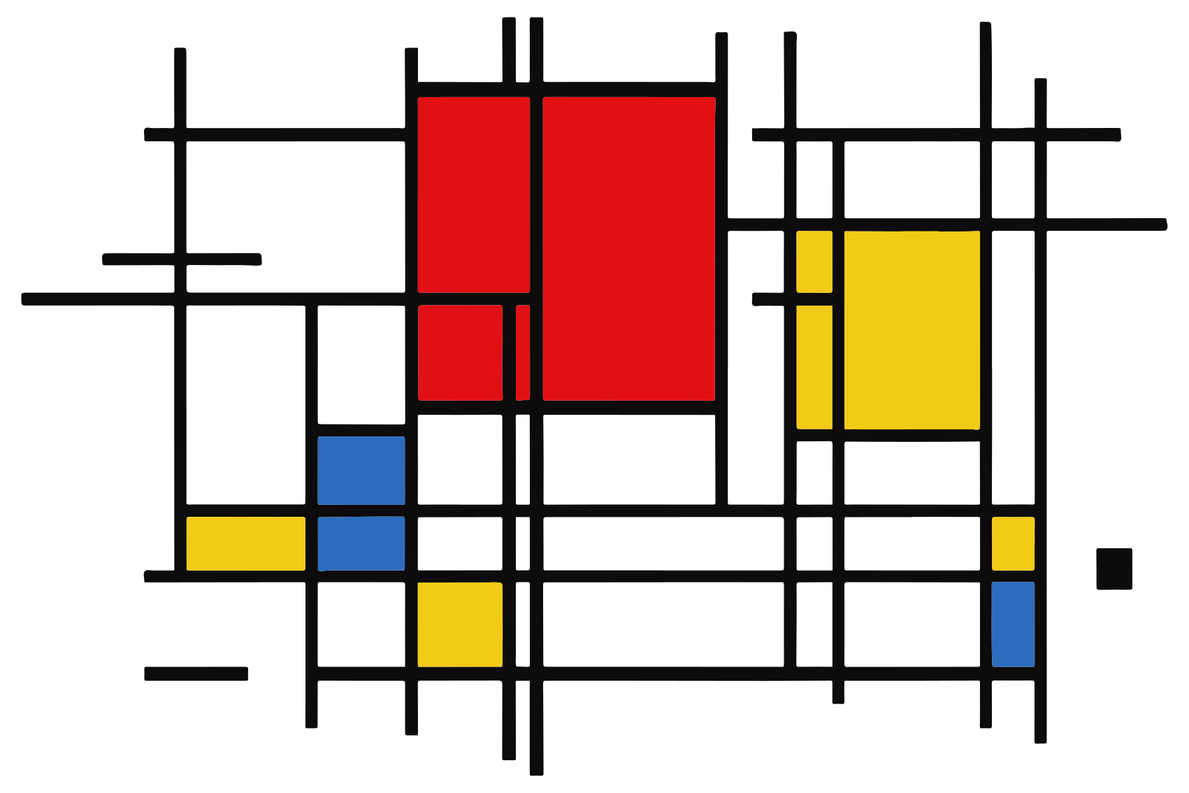 Tappeto vinile geometrico arte linee geometriche - TenStickers