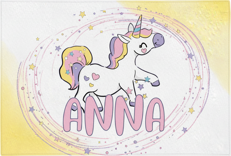 Tappeto vinile per bambini design unicorno magico - TenStickers