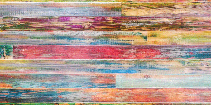 Zerbino pvc assi di legno di colori diversi - TenStickers