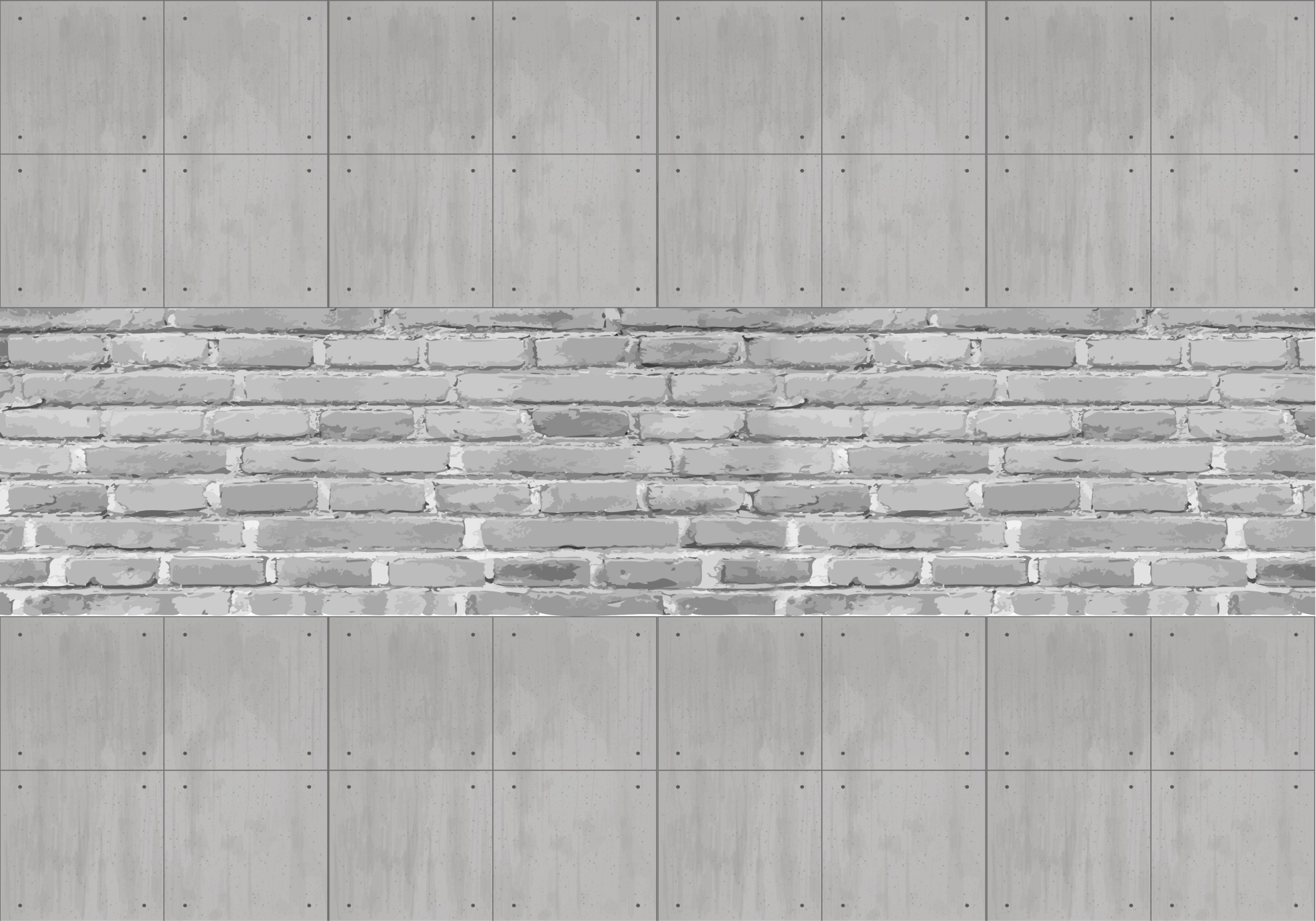 Tappeto vinile grigio pannelli in cemento - TenStickers