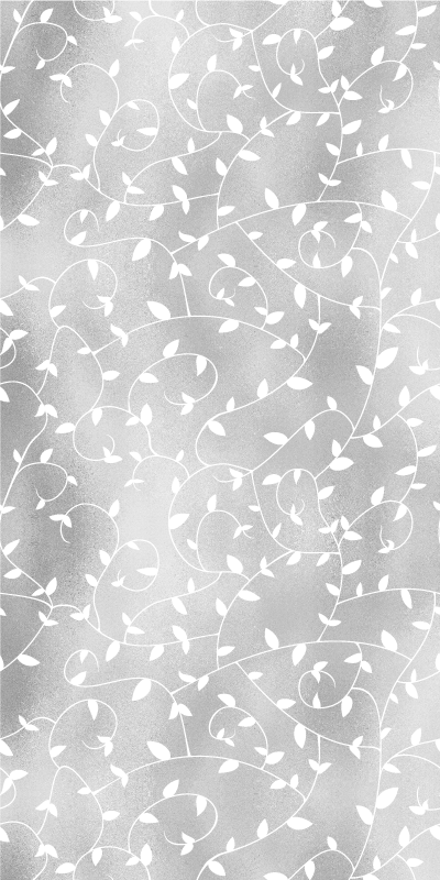 Passatoia corridoio vinile rami bianchi e argento - TenStickers