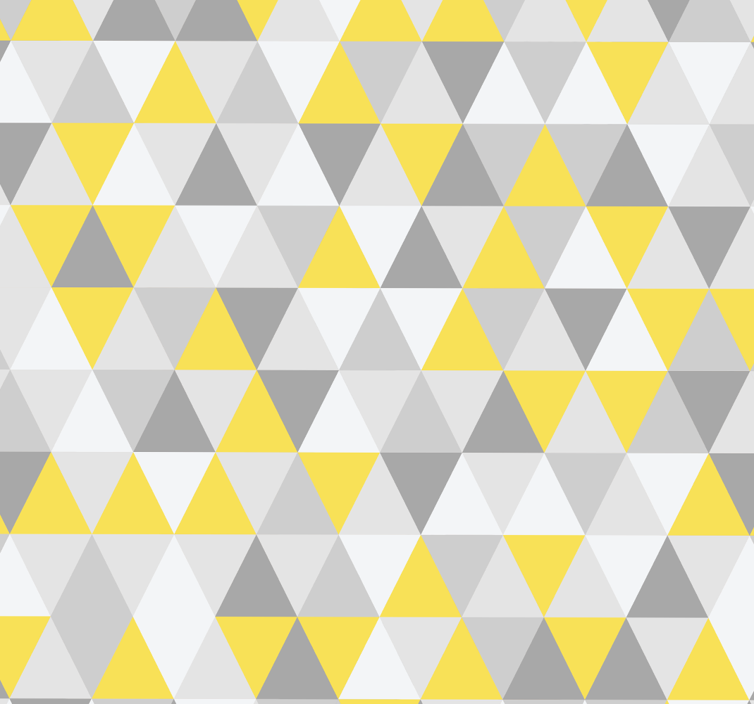 Tappeto vinile giallo triangoli gialli e grigi - TenStickers
