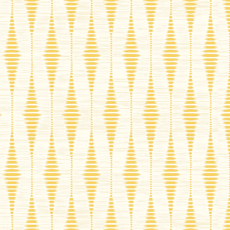 Tappeto vinile giallo ikat rabaul giallo - TenStickers