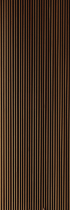 Tappeto vinile marrone design verticale teak - TenStickers