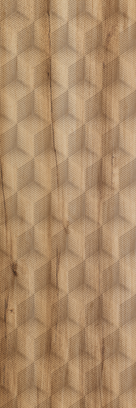 Tappeto vinile marrone motivo a diamante rovere - TenStickers