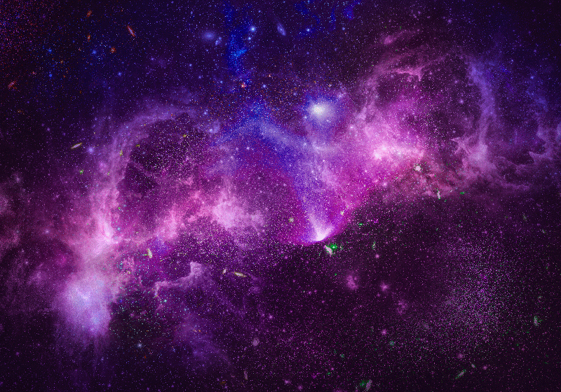 Tappeto vinile viola galassia viola astratta splatter - TenStickers