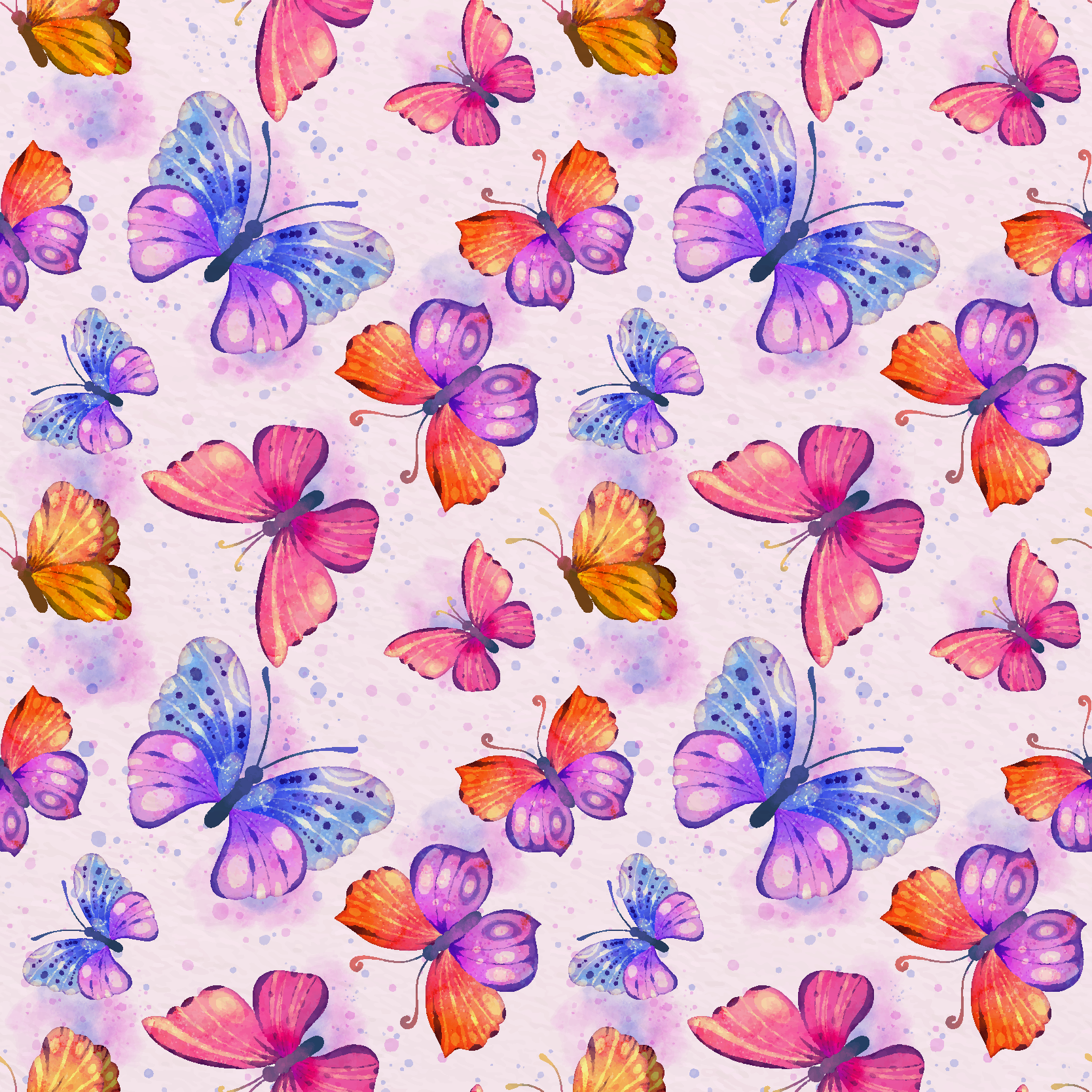 Tappeto vinile viola acquerello colorato - TenStickers