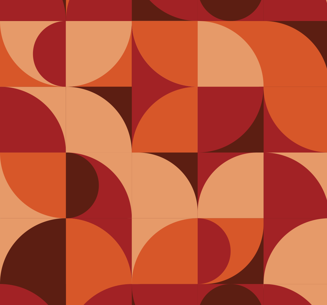 Tappeto vinile arancione stampa retro rossa - TenStickers