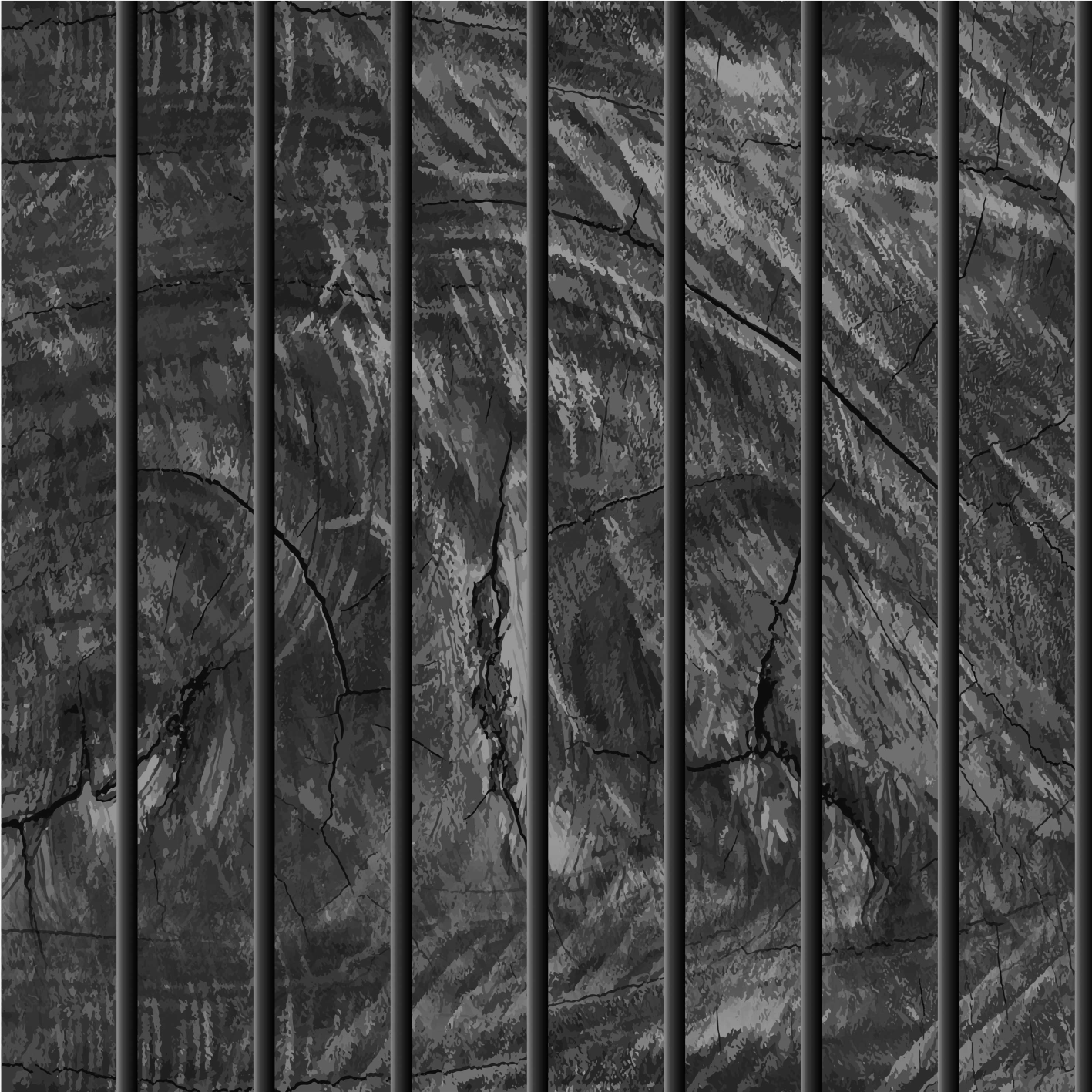 Tappeto vinile nero assi di legno - TenStickers