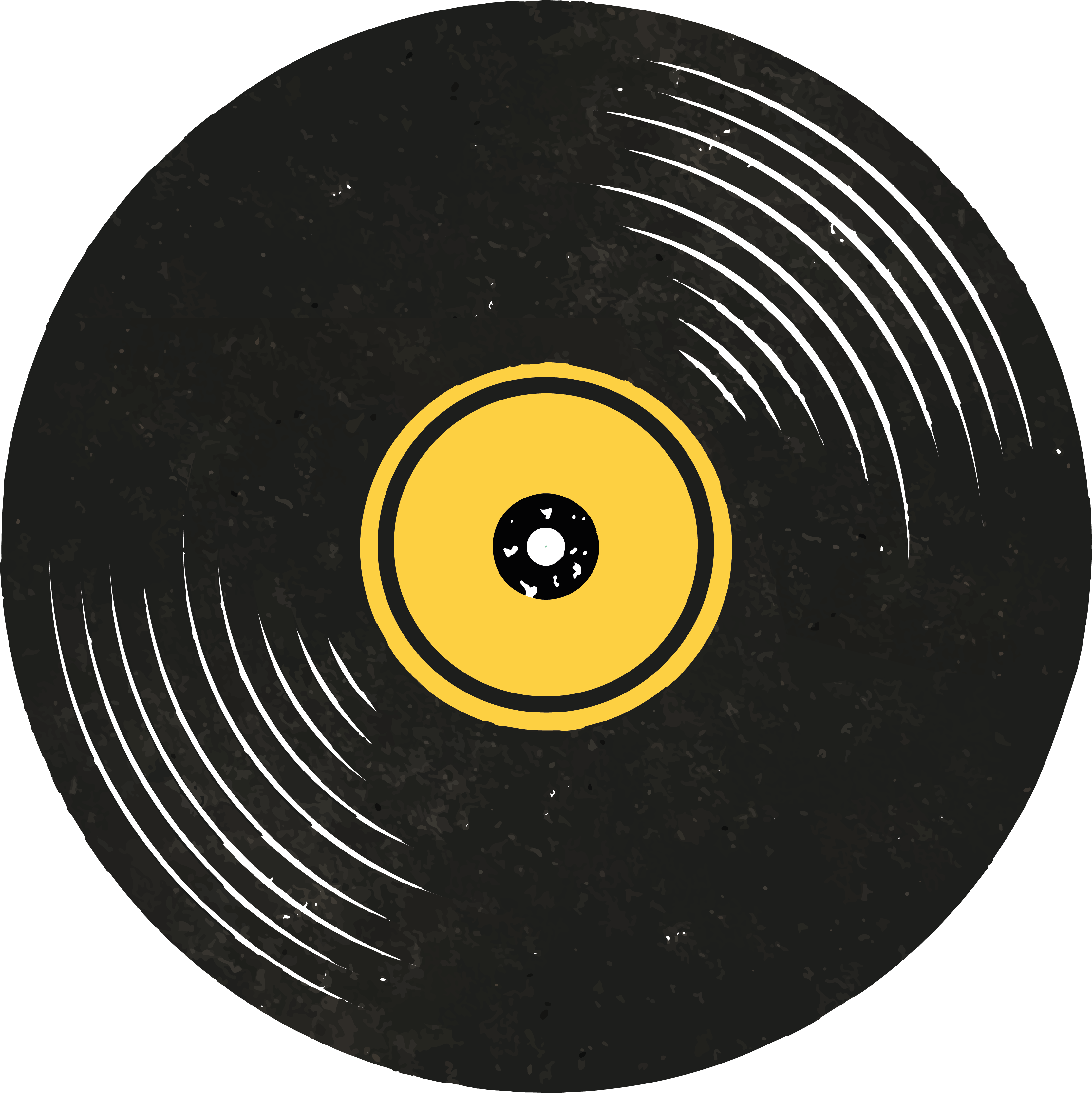 Tappeto vinile nero dischi in vinile vintage - TenStickers