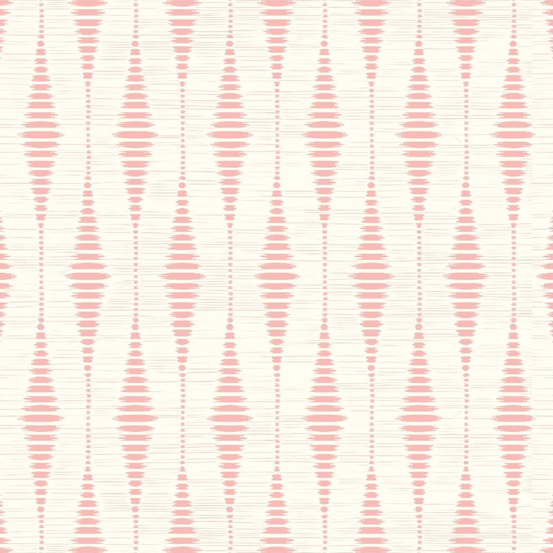 Tappeto vinile esterno rosa pastello rabaul ikat - TenStickers