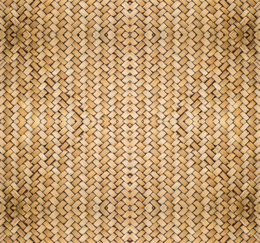 Tappeto vinile esterno effetto intrecciato bamboo - TenStickers