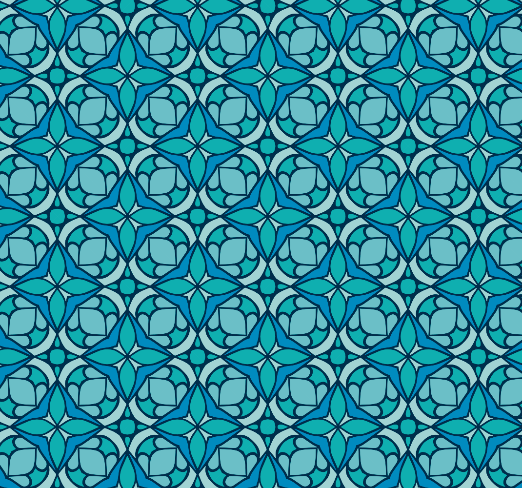 Tappeto vinile esterno carta da parati blu bagno - TenStickers