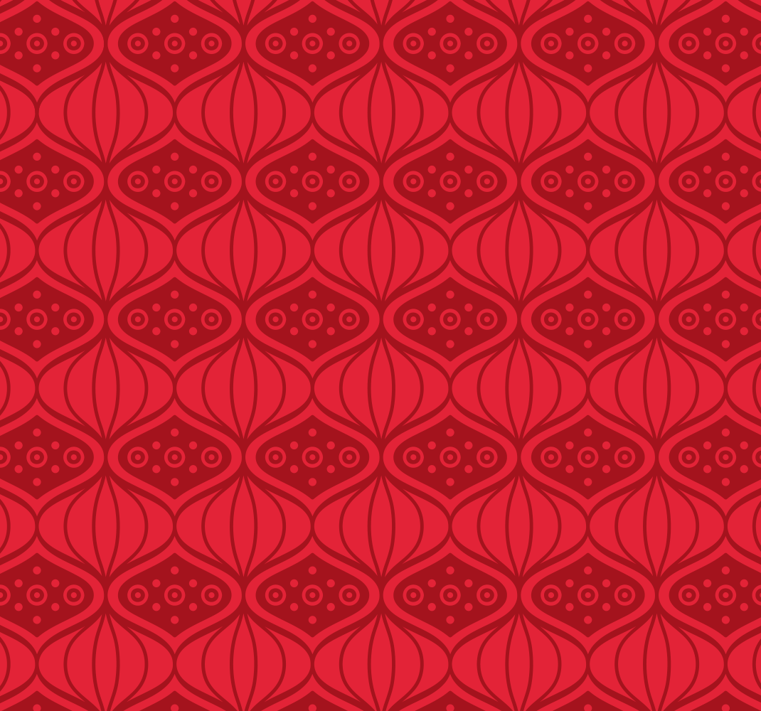 Tappeto vinile rosso stile orientale rosso - TenStickers