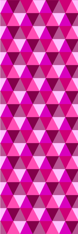 Tappeto vinile rosa geometrico fucsia - TenStickers