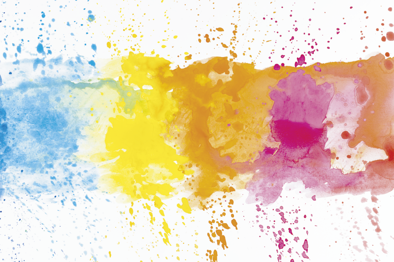 Tappeto in vinile bambini superficie colorata spruzzata - TenStickers