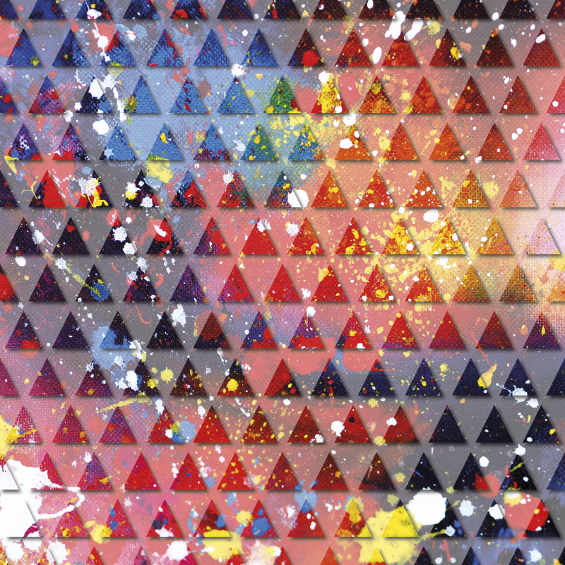 Tappeto vinile geometrico mosaico triangolare astratto - TenStickers