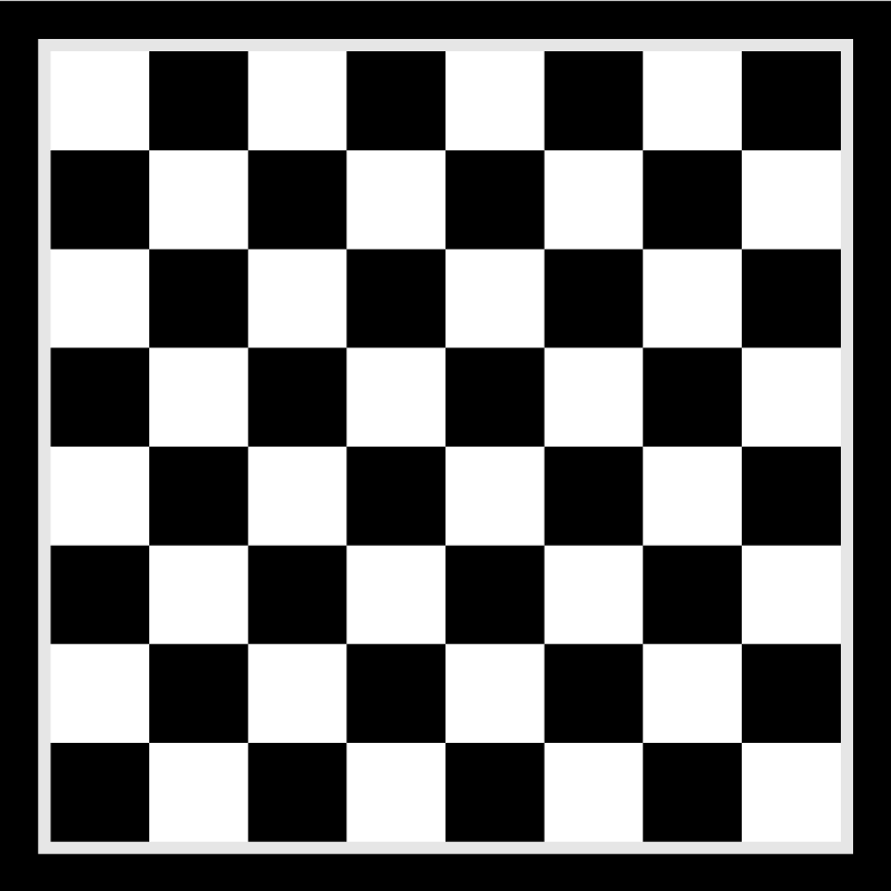 Tappeto vinile geometrico motivo a scacchiera - TenStickers
